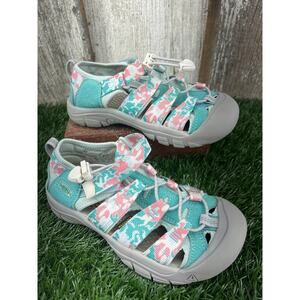 KEEN Unisex Kids Newport H2 Sandal Camo/Pink Icing Youth 2